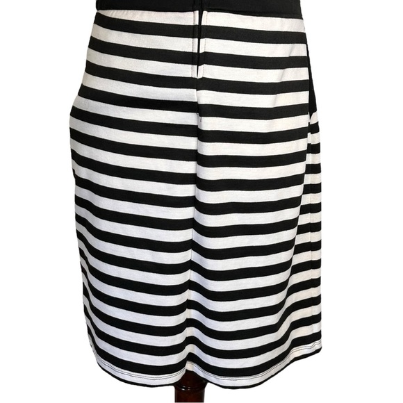Maurices Black White Striped Sleeveless Sheath Dress NWT Size 9/10 #H1013 - Picture 7 of 11
